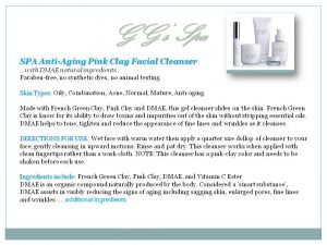 SPA Anti-Aging Pink Clay Facial Cleanser